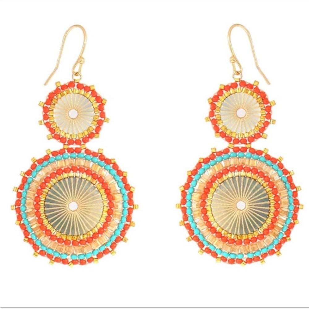 Boho Beaded Dangle Earrings